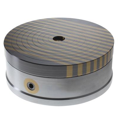 Rundt Permanent Magnetplan Ø350x85 mm til slibning og drejning med max. holdekraft 140 N/cm² og polhældning 5+8 mm